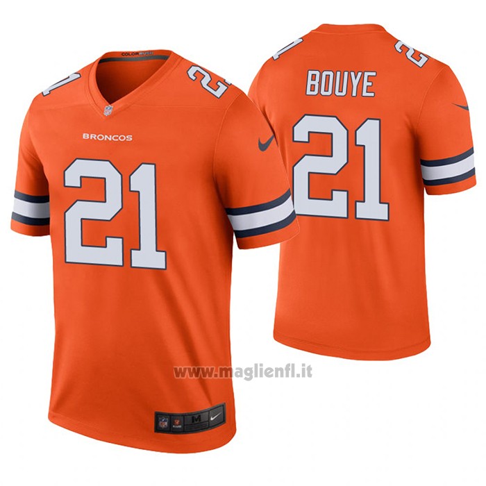 Maglia NFL Legend Denver Broncos A.j. Bouye Arancione Color Rush